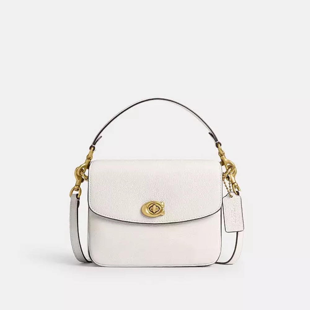 Coach 88346 Cassie Crossbody 19 Leather Chalk Chain Shoulder Bag Crossbody